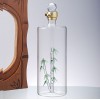 创意白酒瓶私人定制直管玻璃内置竹子造型白酒瓶厂家